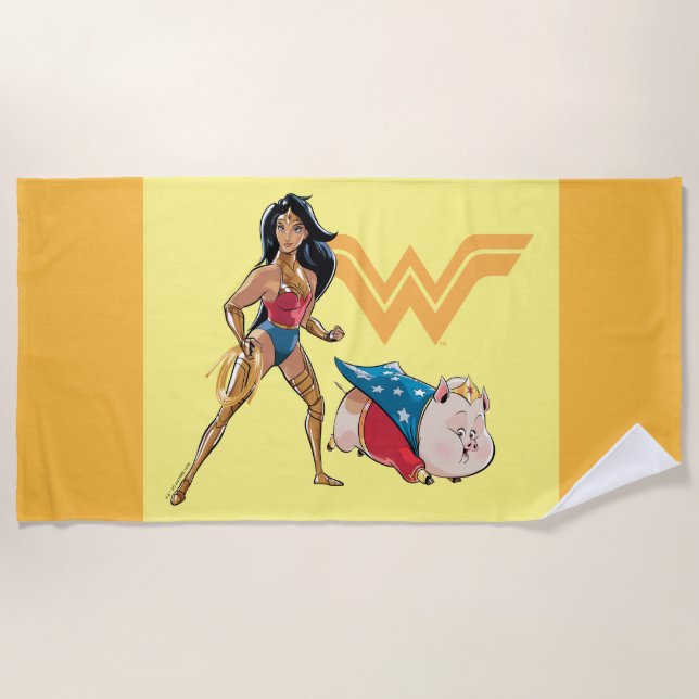 Wonder Woman & PB Strandtuch (Vorderseite)