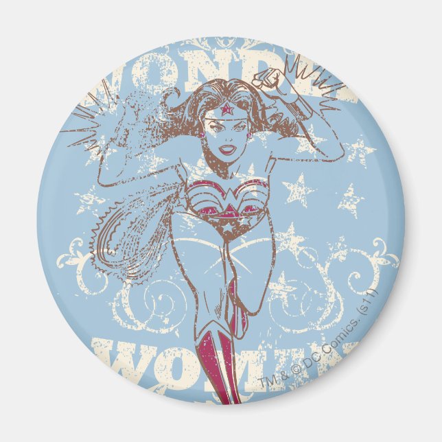 Wonder Woman Pow Magnet (Vorne)