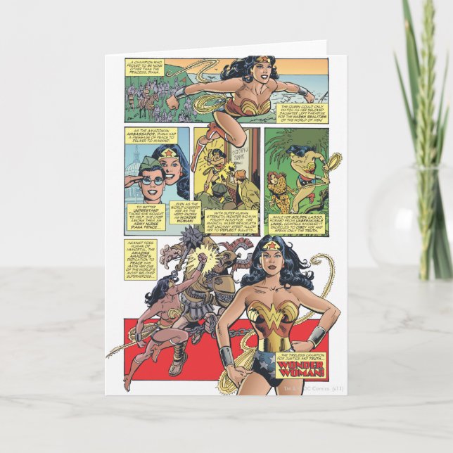 Wonder Woman Princess Diana Karte (Vorderseite)