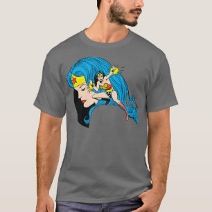 Wonder Woman Profil Hintergrund T-Shirt