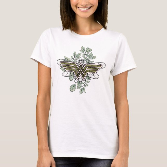 Wonder Woman Queen Bee Logo T-Shirt (Vorderseite)