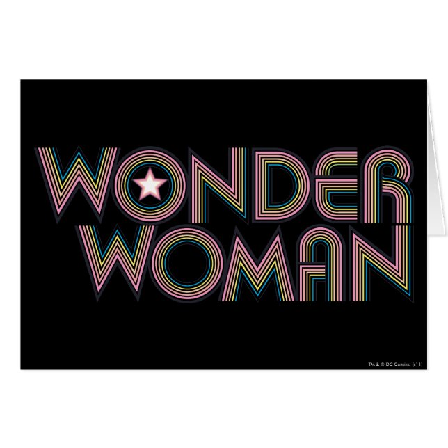 Wonder Woman Rainbow Logo (Vorderseite (Horizontal))