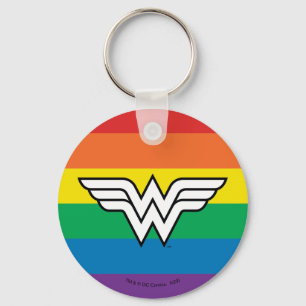Wonder Woman Rainbow Logo Schlüsselanhänger