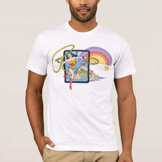 Wonder Woman Rainbow T-Shirt (Vorderseite)