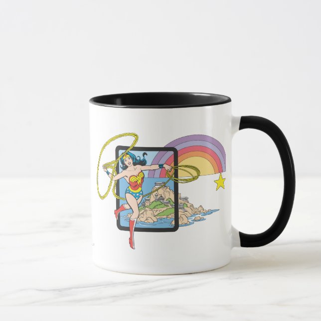 Wonder Woman Rainbow Tasse (Rechts)
