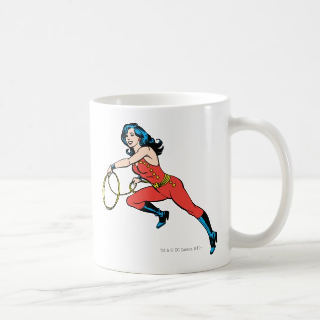 Wonder Woman Red Outfit Kaffeetasse (Rechts)