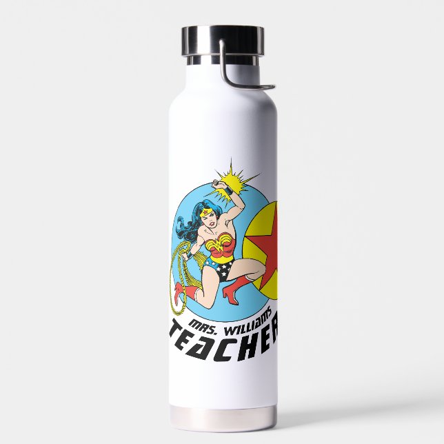 Wonder Woman Red Star Teacher Trinkflasche (Links)