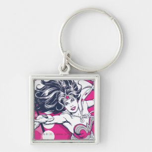 Wonder Woman Retro Glam Charakter Kunst Schlüsselanhänger