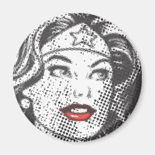 Wonder Woman Rote Lippen Magnet