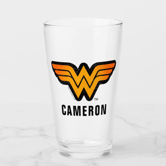 Wonder Woman | Saisonal Inspiriert Logo Glas (Vorderseite)