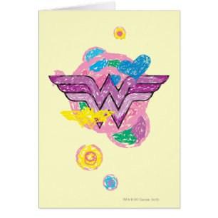 Wonder Woman Scribbles colorés
