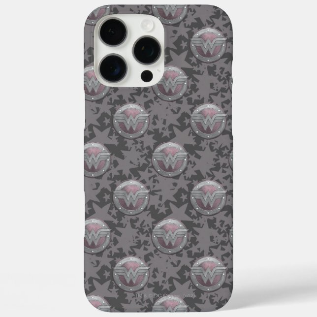 Wonder Woman Shield Pattern iPhone 16 Pro Max Hülle (Rückseite)