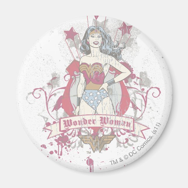 Wonder Woman Shooting Stars Magnet (Vorne)