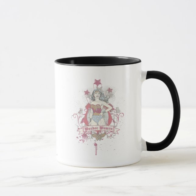 Wonder Woman Shooting Stars Tasse (Rechts)