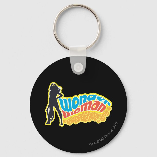 Wonder Woman Silhouette Schlüsselanhänger (Vorderseite)