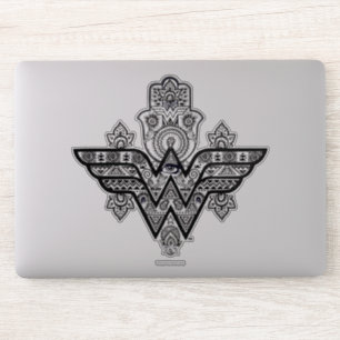 Wonder Woman Spirituosen Paisley Hamsa Logo Aufkleber