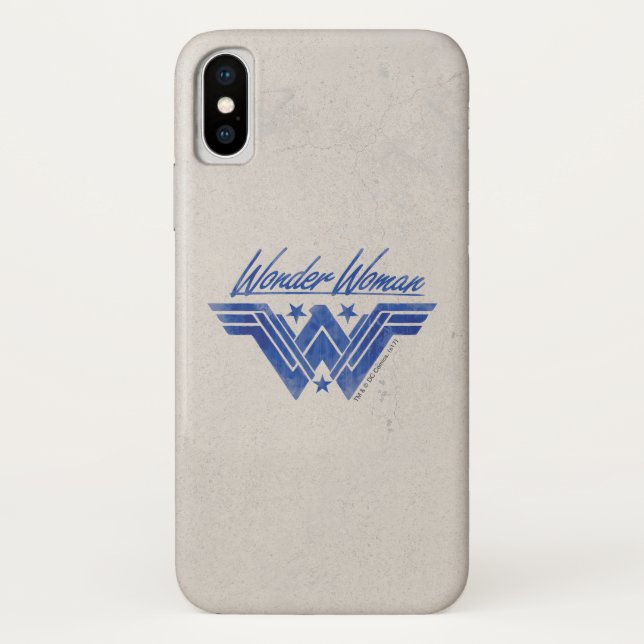 Wonder Woman Stacks Symbol Case-Mate iPhone Hülle (Rückseite)