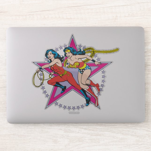 Wonder Woman Star Hintergrund Aufkleber (Computer)