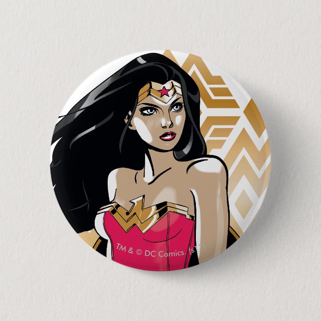 Wonder Woman Stärke Button (Vorderseite)