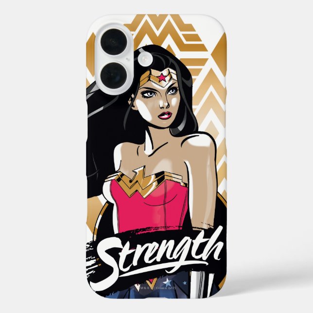 Wonder Woman Stärke iPhone 16 Hülle (Rückseite)