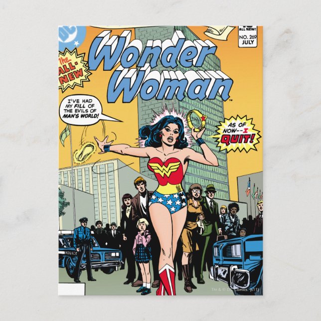 Wonder Woman Starring Pat Carbine Postkarte (Vorderseite)