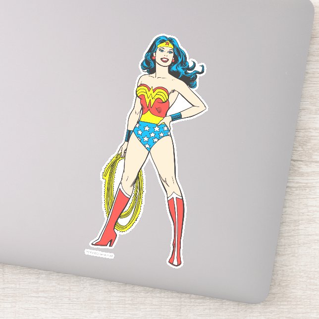 Wonder Woman Stehend Aufkleber (Detail)