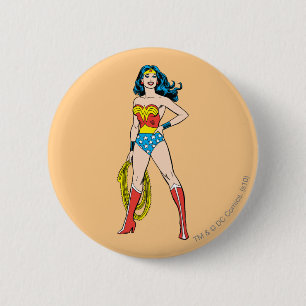 Wonder Woman Stehend Button