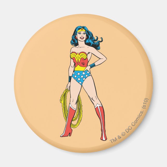 Wonder Woman Stehend Magnet (Vorne)