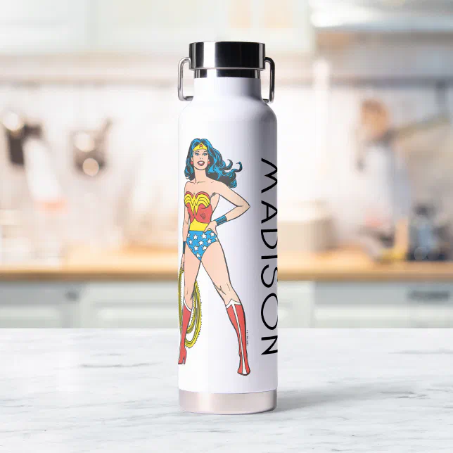 Wonder Woman Stehend, Name hinzufügen Trinkflasche