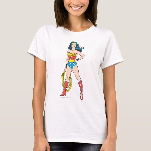 Wonder Woman Stehend T-Shirt (Vorderseite)