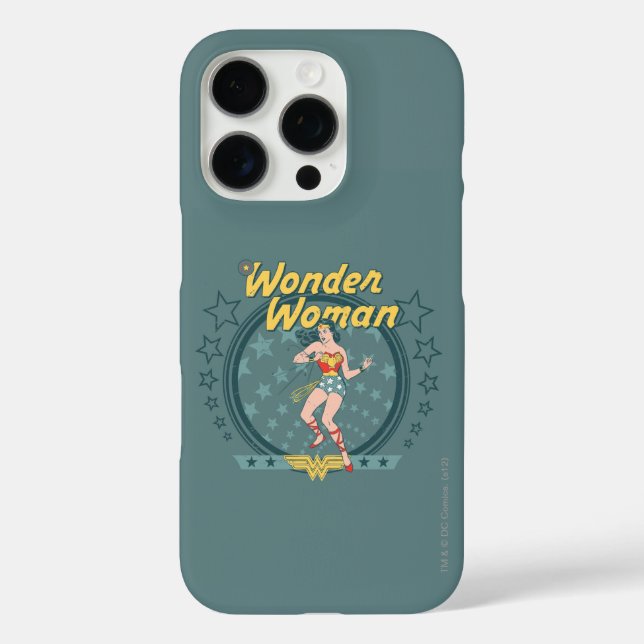 Wonder Woman störte Star Design iPhone 16 Pro Hülle (Rückseite)
