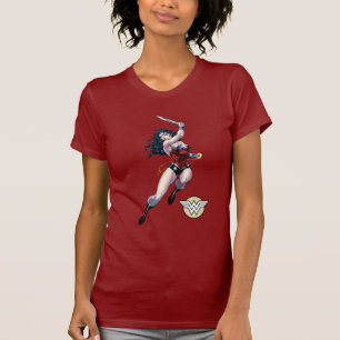Wonder Woman Swinging Sword T-Shirt