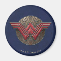 Wonder Woman Symbol über konzentrische Kreise