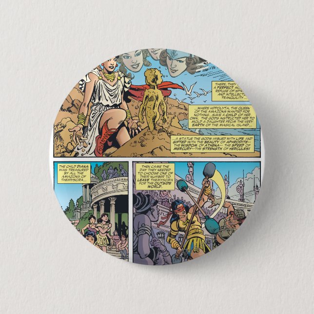 Wonder Woman Themyscira Button (Vorderseite)