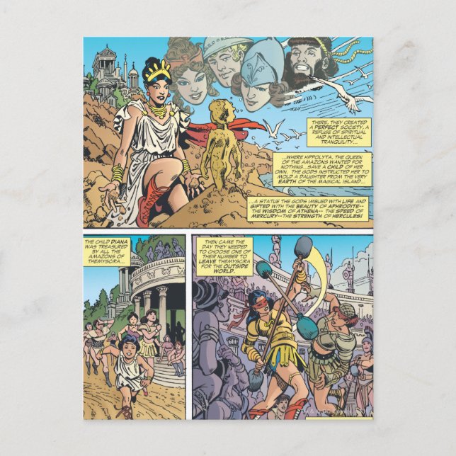 Wonder Woman Themyscira Postkarte (Vorderseite)