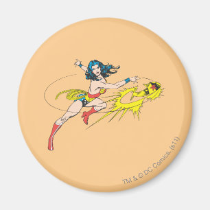 Wonder Woman Throws Crown Magnet