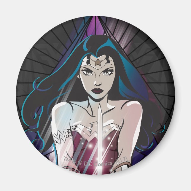Wonder Woman Tribal Triangle Magnet (Vorne)