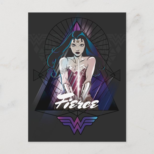 Wonder Woman Tribal Triangle Postkarte (Vorderseite)