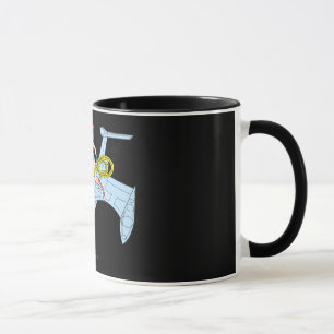 Wonder Woman über das Raumschiff Tasse