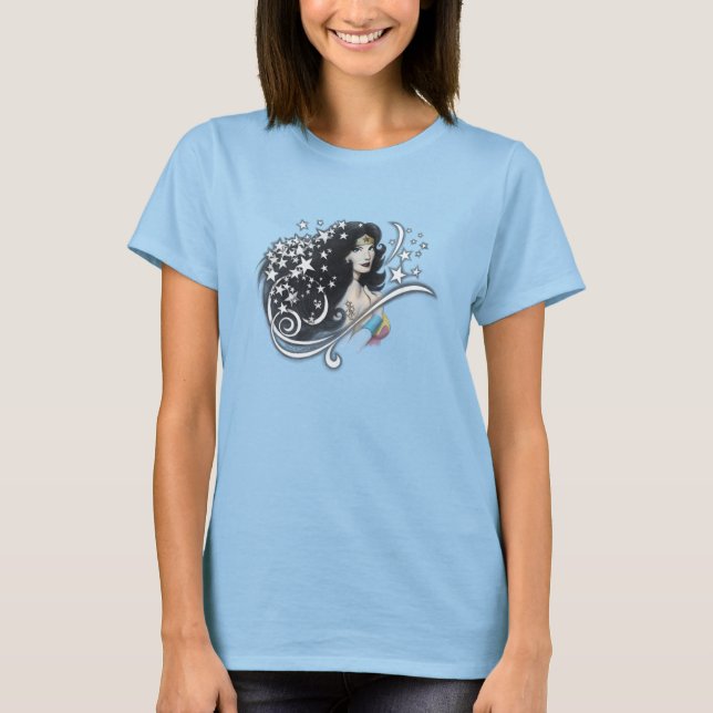 Wonder Woman und Stars T-Shirt (Vorderseite)