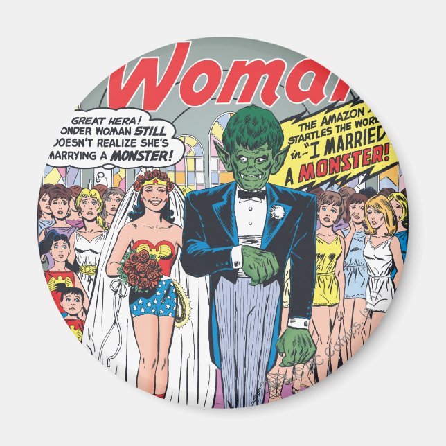 Wonder Woman Verheiratet ein Monster Magnet (Vorne)