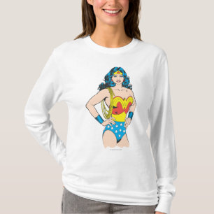 Wonder Woman   Vintage Pose mit Lasso T-Shirt