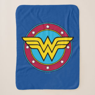 Wonder Woman Vintages Circle & Stars Logo Sherpadecke