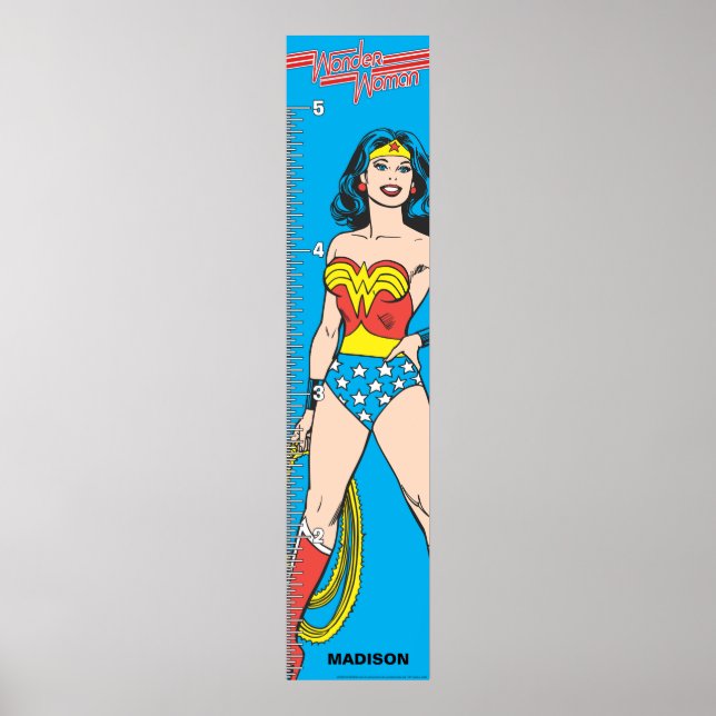Wonder Woman | Wachstumstabelle Poster (Vorne)