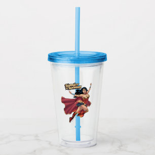 Wonder Woman Wear Cape Acryltrinkbecher