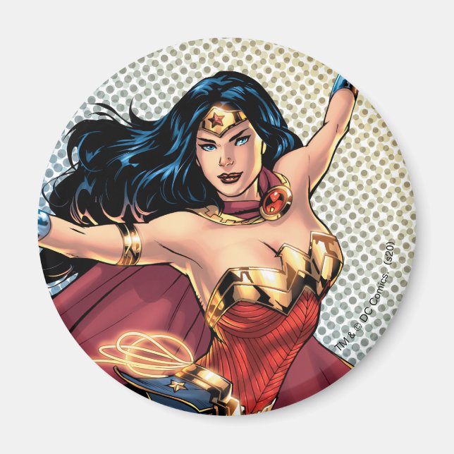 Wonder Woman Wearing Cape Magnet (Vorne)
