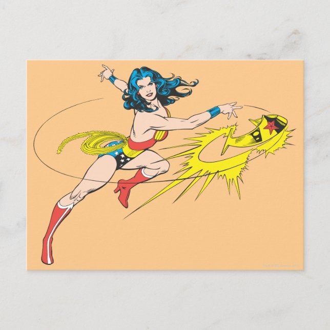 Wonder WomanThrows Crown Postkarte (Vorderseite)