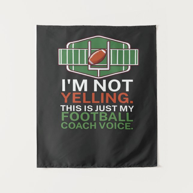 Wonderful American Football Coach Wandteppich (Vorderseite)