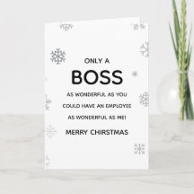 Wonderful Boss/Manager Christmas