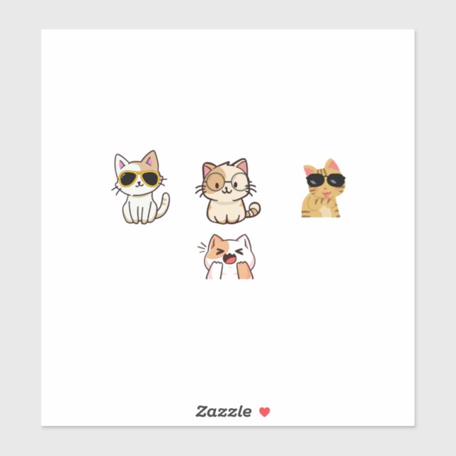 Wonderful Cats Aufkleber (Blatt)